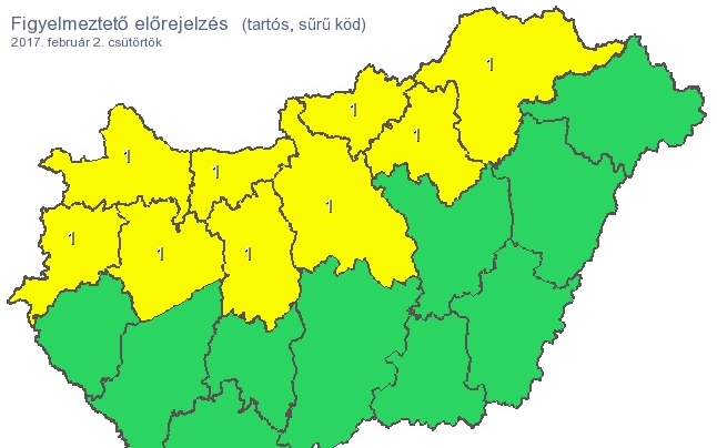 Ónos esőre nem, de ködre annál inkább kell számítani